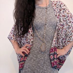 Flowery cardigan